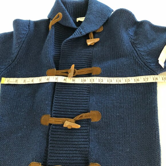 Vintage Calvin Klein Unisex Sweater Cardigan Navy Blue Women Size S - Men XS - Picture 8 of 11